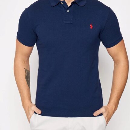 Polo Ralph Lauren Small Pony Polo Shirt- Navy Blue