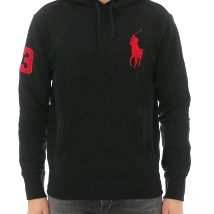 Ralph Lauren Big Pony Mesh Hoodie - Black