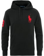 Ralph Lauren Big Pony Mesh Hoodie - Black