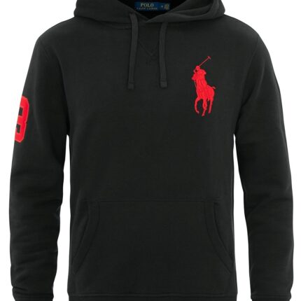 Ralph Lauren Big Pony Mesh Hoodie - Black