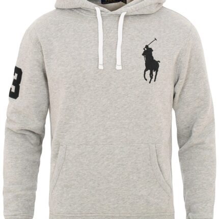 Ralph Lauren Big Pony Mesh Hoodie - Grey