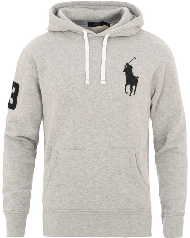 Ralph Lauren Big Pony Mesh Hoodie - Grey