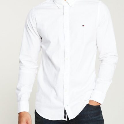 Tommy Hilfiger Oxford Cotton Shirt - White