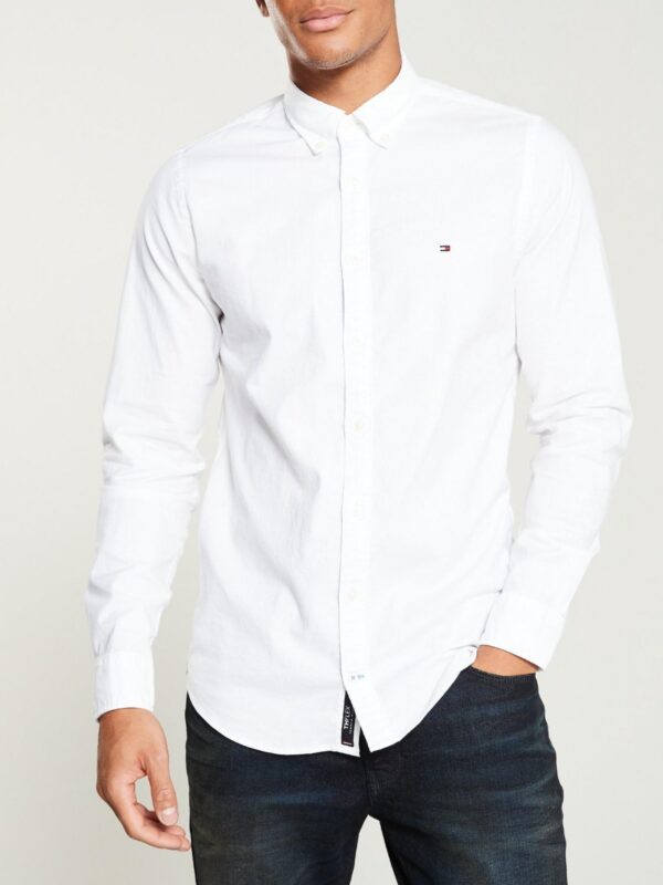 Tommy Hilfiger Oxford Cotton Shirt - White