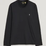 Polo Ralph Lauren CLASSIC FIT JERSEY LONG SLEEVE T SHIRT - Long sleeved top - Black