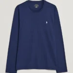 Polo Ralph Lauren CLASSIC FIT JERSEY LONG SLEEVE T SHIRT - Long sleeved top - Navy blue