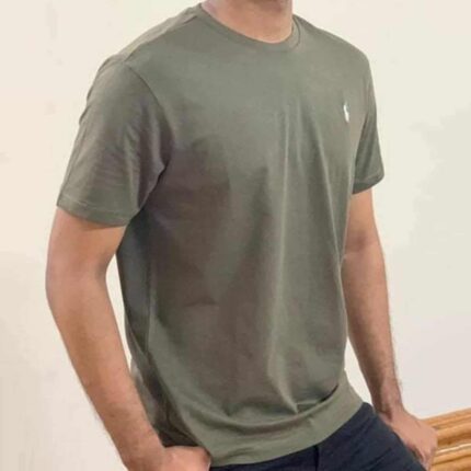 Polo Ralph Lauren CUSTOM SLIM FIT CREWNECK T-SHIRT - Basic T-shirt -OLIVE