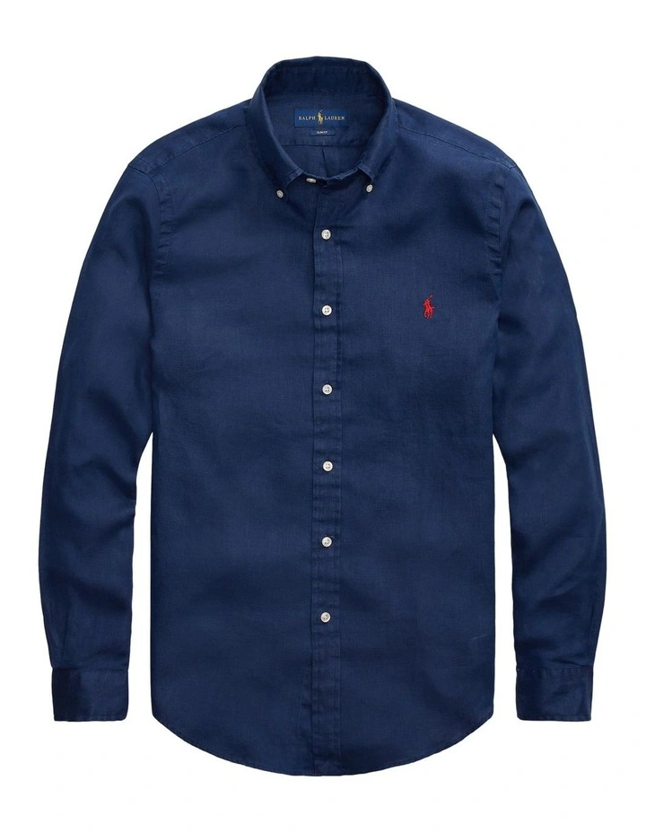 Polo Ralph Lauren SLIM FIT OXFORD SHIRT - Shirt - navy blue