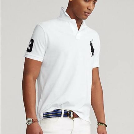 Polo Ralph Lauren Custom Fit Big Pony Polo White