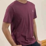 Polo Ralph Lauren CUSTOM SLIM FIT CREWNECK T-SHIRT - Basic T-shirt -MARRON