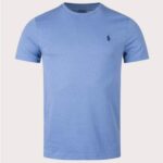 Polo Ralph Lauren CUSTOM SLIM FIT CREWNECK T-SHIRT - Basic T-shirt -SKY BLUE