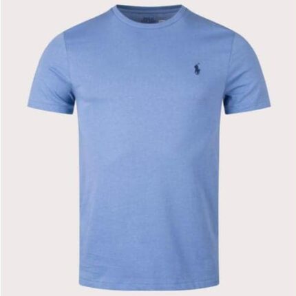 Polo Ralph Lauren CUSTOM SLIM FIT CREWNECK T-SHIRT - Basic T-shirt -SKY BLUE