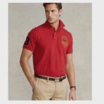 Polo Ralph Lauren CUSTOM SLIM FIT TRIPLE PONY SPORTSMAN POLO SHIRT – MARRON