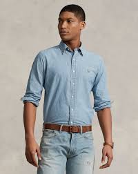 Classic Fit Light Blue Denim Shirt