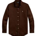 Polo Ralph Lauren SLIM FIT OXFORD SHIRT - Shirt -coffe