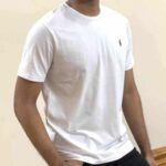 Polo Ralph Lauren CUSTOM SLIM FIT CREWNECK T-SHIRT - Basic T-shirt -WHITE
