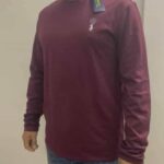 Polo Ralph Lauren CLASSIC FIT JERSEY LONG SLEEVE T SHIRT - Long sleeved top -Marron