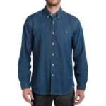 Classic Fit Dip Blue Denim Shirt