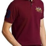 Polo Ralph Lauren CUSTOM SLIM FIT TRIPLE PONY POLO SHIRT - Polo shirt -MARRON
