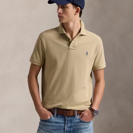 Polo Ralph Lauren THE ICONIC MESH POLO SHIRT - Polo shirt -BEIGE