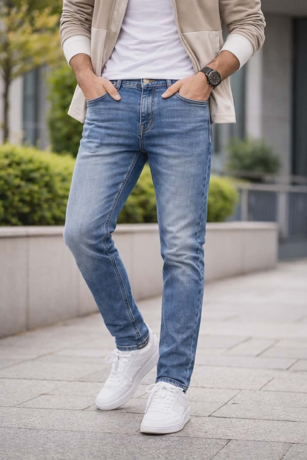 18323588-5da1-4813-80b1-21a0d6ce7dbe Polo Ralph Lauren CUSTOM FIT JEANS – Straight leg jeans -LIGHT BLUE - Image 1