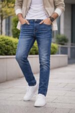 Polo Ralph Lauren CUSTOM FIT JEANS – Straight leg jeans -MID BLUE