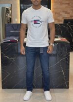Tommy Hilfiger CORE LOGO TEE - Print T-shirt - white