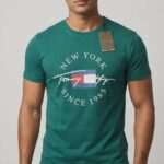 Tommy Hilfiger CORE LOGO TEE – Print T-shirt – Green