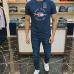 Tommy Hilfiger CORE LOGO TEE – Print T-shirt – Navy Blue
