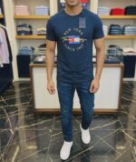 Tommy Hilfiger CORE LOGO TEE – Print T-shirt – Navy Blue