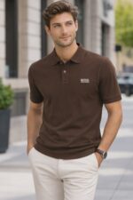 Hugo Boss Passenger Polo Shirt Brown - Image 2