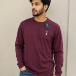 Polo Ralph Lauren CLASSIC FIT JERSEY LONG SLEEVE T SHIRT – Long sleeved Marron