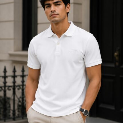 The North Face PREMIUM FIT – Polo shirt – White